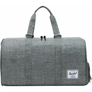 Herschel Cestovní taška 'Novel' šedý melír / černá / bílá
