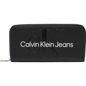 Calvin Klein Jeans Peněženka černá / bílá