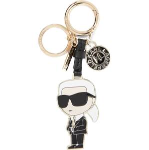 Karl Lagerfeld Přívěsek na klíče ' Ikonik 2.0 ' béžová / zlatá / černá / bílá
