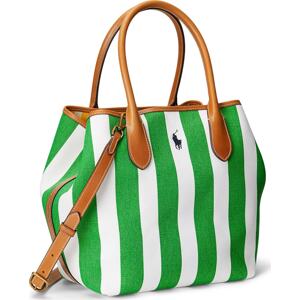 Polo Ralph Lauren Nákupní taška hnědá / zelená / černá / bílá