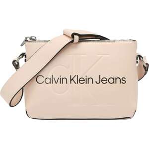 Calvin Klein Jeans Taška přes rameno pudrová / černá