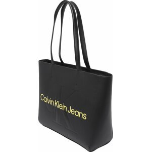 Calvin Klein Jeans Nákupní taška světle žlutá / černá