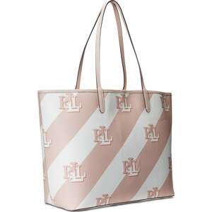 Lauren Ralph Lauren Nákupní taška pastelově růžová / bílá