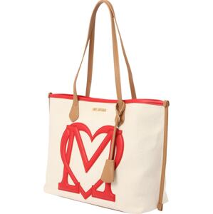 Love Moschino Nákupní taška 'SPORTY' béžová / červená