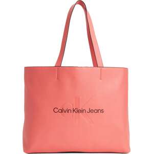 Calvin Klein Jeans Nákupní taška pastelově červená / černá
