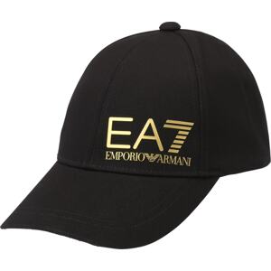 EA7 Emporio Armani Kšiltovka zlatá / černá