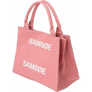 Samsøe Samsøe Nákupní taška 'BETTY' světle růžová / bílá