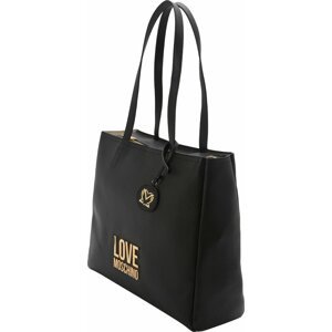 Love Moschino Nákupní taška 'LOVE LETTERING' černá