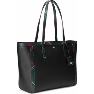 Lauren Ralph Lauren Nákupní taška tmavě zelená / červená / černá