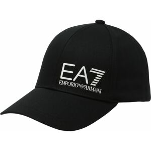 EA7 Emporio Armani Kšiltovka černá / bílá