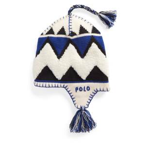 Čepice Polo Ralph Lauren modrá / černá / bílá
