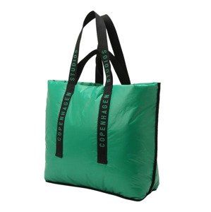 Nákupní taška Copenhagen smaragdová / černá