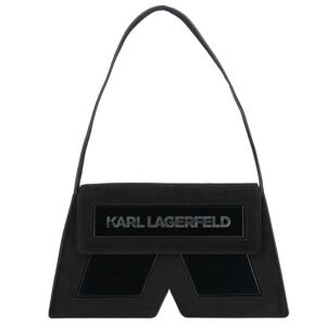 Taška přes rameno Karl Lagerfeld tmavě šedá / černá