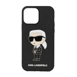 Pouzdro na smartphone ' Ikonik 2.0 iPhone 14 Pro ' Karl Lagerfeld béžová / černá / bílá