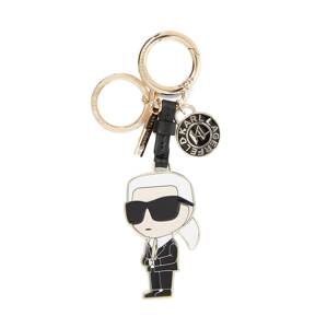 Přívěsek na klíče ' Ikonik 2.0 ' Karl Lagerfeld béžová / zlatá / černá / bílá
