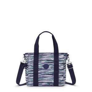Nákupní taška 'Asseni' Kipling tmavě modrá / mátová / světle růžová / bílá