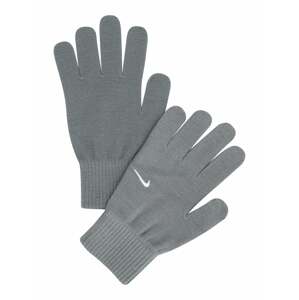 Prstové rukavice 'Swoosh Knit 2.0' Nike šedá / bílá