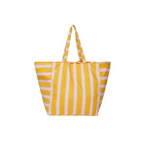 Nákupní taška 'Lala' Pieces tmavě žlutá / šeříková / bílá