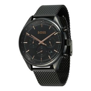 Analogové hodinky BOSS Black černá