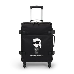 Kufr na kolečkách Karl Lagerfeld černá / bílá