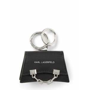 Přívěsek na klíče Karl Lagerfeld černá / stříbrná