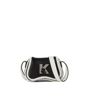 Taška přes rameno Karl Lagerfeld černá / bílá