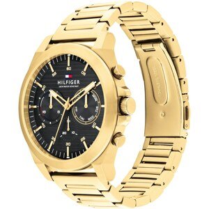 Analogové hodinky Tommy Hilfiger námořnická modř / zlatá / červená / černá / bílá