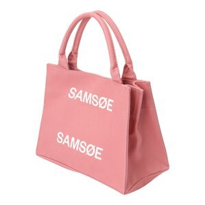 Nákupní taška 'BETTY' Samsøe Samsøe světle růžová / bílá