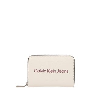 Peněženka Calvin Klein Jeans fialová / bílá