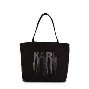 Nákupní taška Karl Lagerfeld šedá / černá / bílá