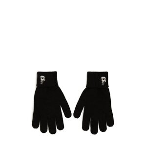 Prstové rukavice Karl Lagerfeld černá / bílá