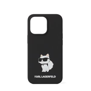 Pouzdro na smartphone 'Silicone Choupette NFT iPhone 13 Pro' Karl Lagerfeld pudrová / černá / bílá