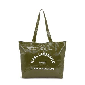 Nákupní taška 'Rue St-Guillaume' Karl Lagerfeld olivová / bílá