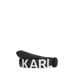 Opasek Karl Lagerfeld černá / stříbrná