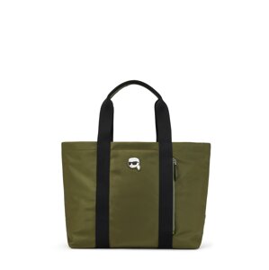 Nákupní taška Karl Lagerfeld olivová / černá / bílá