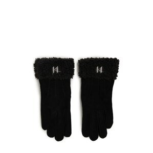 Prstové rukavice 'Saddle' Karl Lagerfeld černá