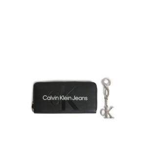 Peněženka Calvin Klein Jeans černá / stříbrná / offwhite