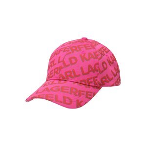 Čepice Karl Lagerfeld šedá / pink / červená
