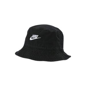 Klobouk Nike Sportswear černá džínovina / bílá