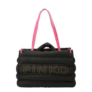 Nákupní taška pinko zlatě žlutá / pink / černá