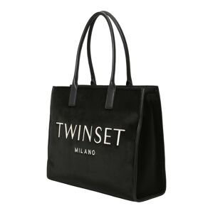 Nákupní taška Twinset černá / barva bílé vlny