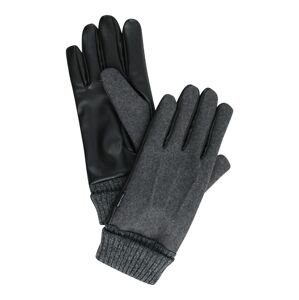 Prstové rukavice 'BRIAN' Only & Sons tmavě šedá / černá
