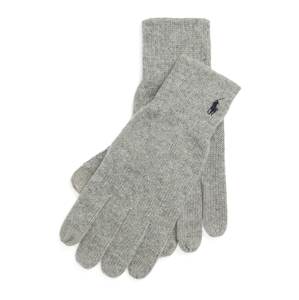 Prstové rukavice Polo Ralph Lauren šedý melír