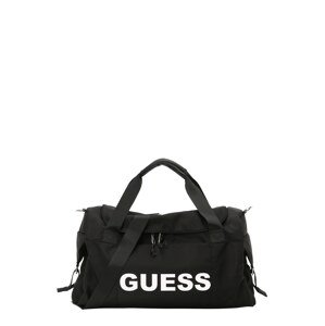 Cestovní taška Guess černá / bílá