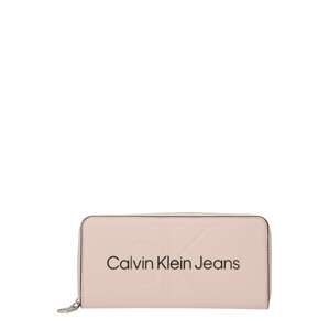 Peněženka Calvin Klein Jeans pudrová / černá