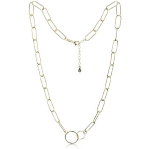 Stříbrný pozlacený náhrdelník velká oka 43-46 cm JMAS0177GN46 + dárek zdarma