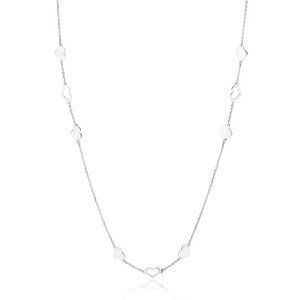 OLIVIE Dlouhý stříbrný srdíčkový náhrdelník 4833 Ag 925; ≤3,4 g.