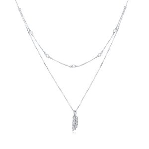OLIVIE Stříbrný náhrdelník PÍRKO 5154 Ag 925; ≤2,4 g.