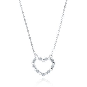 OLIVIE Stříbrný náhrdelník SRDÍČKO 5201 Ag 925; ≤2 g.