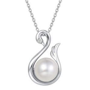 OLIVIE Stříbrný náhrdelník LABUTÍ PERLA 5597 Ag 925; ≤4,6 g.